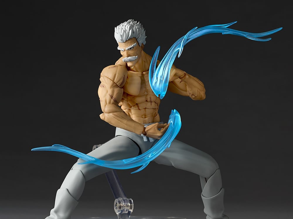 One-Punch Man Amazing Yamaguchi Revoltech NR113 Bang (Silver Fang Ver.) Action Figure Gallery Image 1