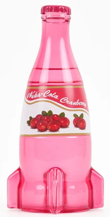 Fallout Nuka-Cola Cranberry Glass Bottle with Collectible Caps Gallery Image 7