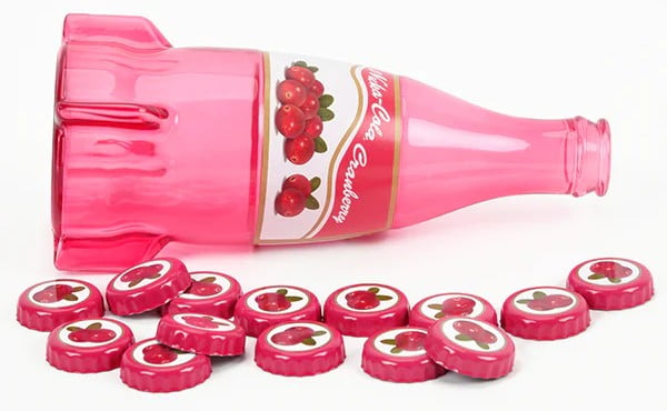 Fallout Nuka-Cola Cranberry Glass Bottle with Collectible Caps Gallery Image 5