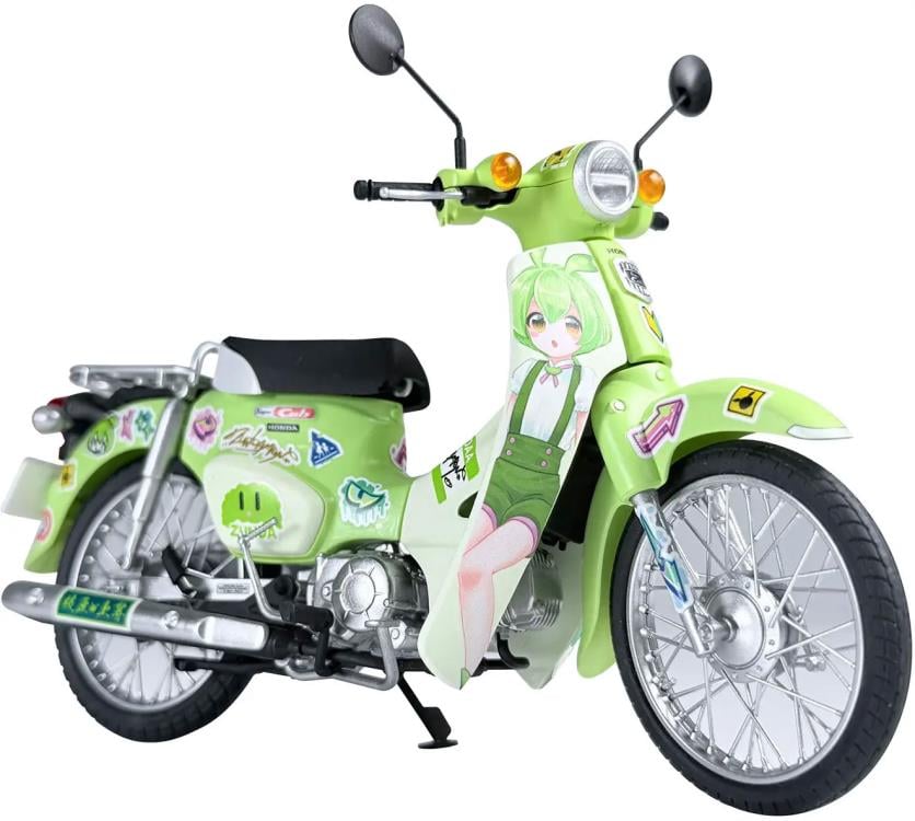 Tohoku Zunko Project Honda Super Cub (Zundamon Edition) 1/12 Scale
