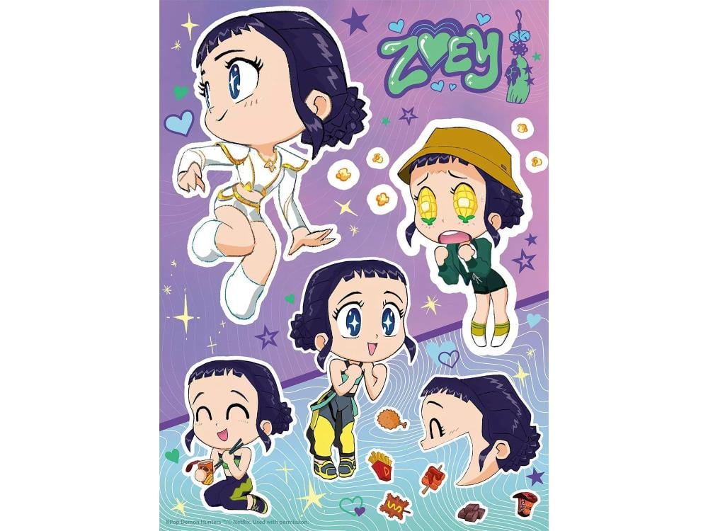 KPop Demon Hunters Zoey Ramen Cup 100-Piece Jigsaw Puzzle Gallery Image 3