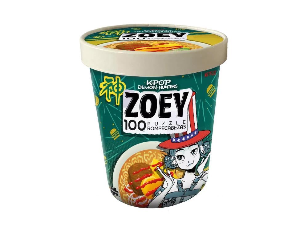 KPop Demon Hunters Zoey Ramen Cup 100-Piece Jigsaw Puzzle Gallery Image 4