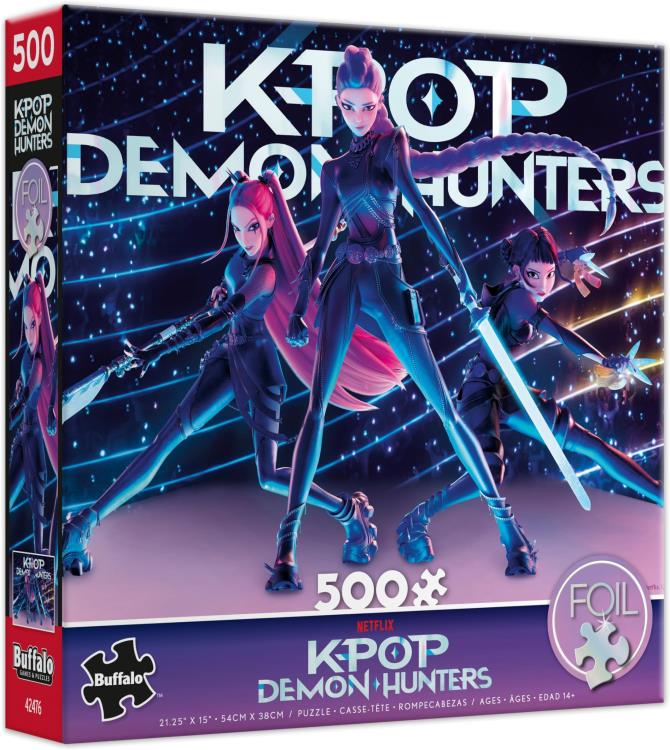 KPop Demon Hunters Huntr/x Battle Foil 500-Piece Jigsaw Puzzle Gallery Image 5