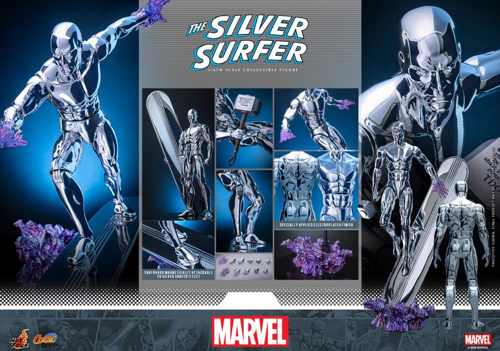 Marvel Comics CMS033 Silver Surfer 1/6th Scale Collectible Figure Gallery Image 19