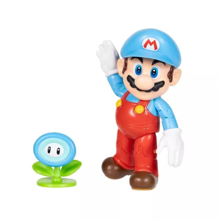 World of Nintendo Ice Mario with Ice Flower 4-Inch Scale Action Figure Gallery Image 3