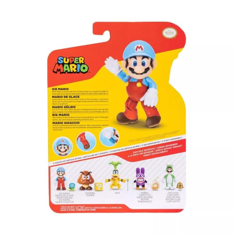 World of Nintendo Ice Mario with Ice Flower 4-Inch Scale Action Figure Gallery Image 7