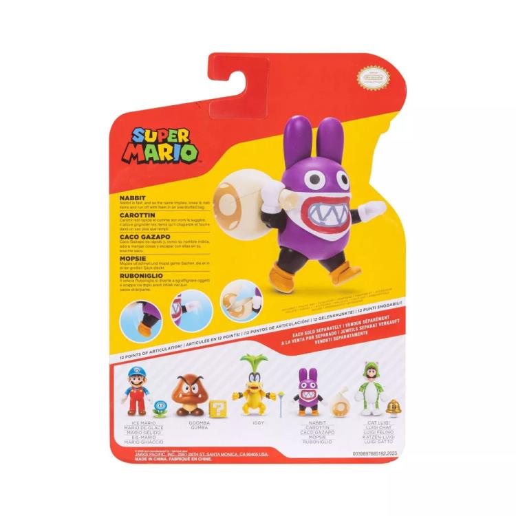 World of Nintendo Nabbit with Bag 4-Inch Scale Action Figure Gallery Image 7