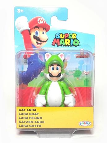 World of Nintendo Cat Luigi 2.5-Inch Scale Limited Articulation Figure Gallery Image 2