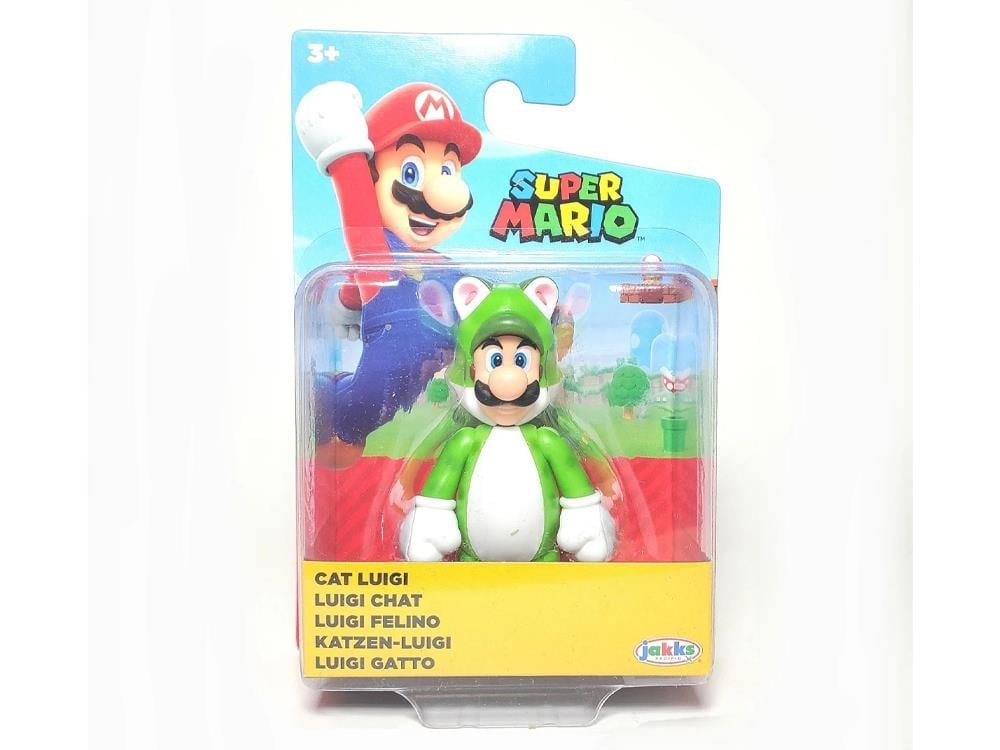 World of Nintendo Cat Luigi 2.5-Inch Scale Limited Articulation Figure Gallery Image 1