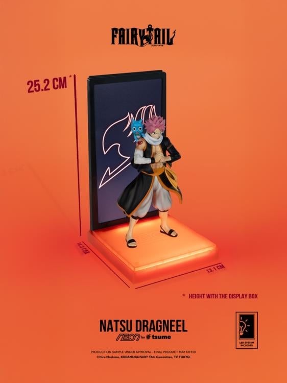 Fairy Tail NEON Natsu Dragneel Lighted Display Figure