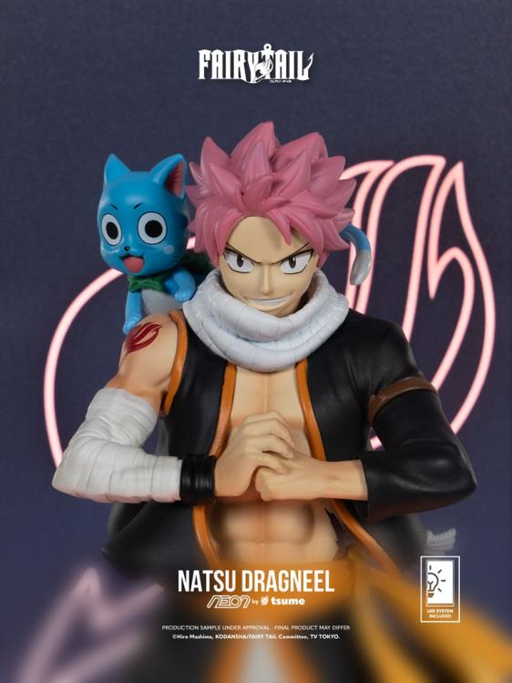Fairy Tail NEON Natsu Dragneel Lighted Display Figure