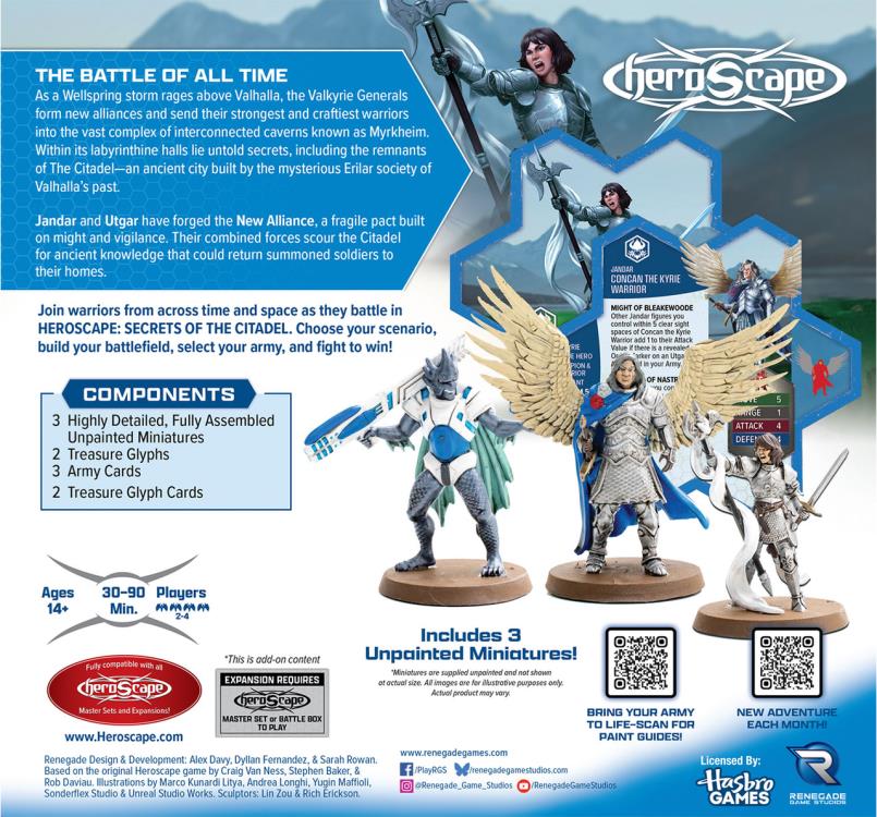 Heroscape: Secrets of the Citadel Paragons of the New Alliance Army Expedition Expansion (Unpainted) Gallery Image 4