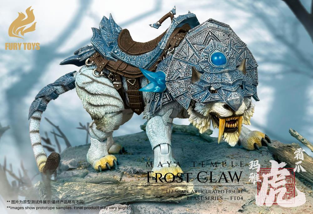 Beast Series Maya Temple Frost Claw White Tiger (Deluxe Ver.) 1/12 Scale Action Figure Gallery Image 9