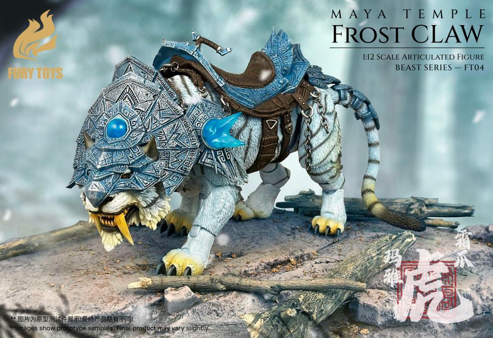 Beast Series Maya Temple Frost Claw White Tiger (Deluxe Ver.) 1/12 Scale Action Figure Gallery Image 4