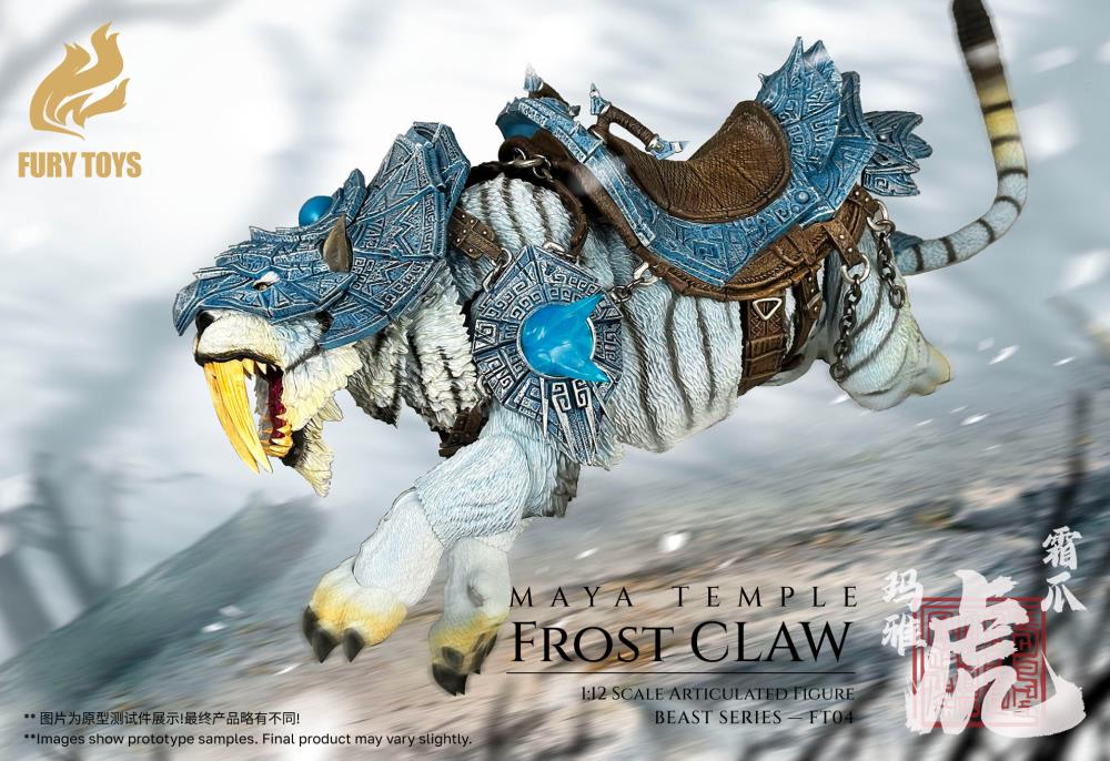 Beast Series Maya Temple Frost Claw White Tiger (Deluxe Ver.) 1/12 Scale Action Figure Gallery Image 8
