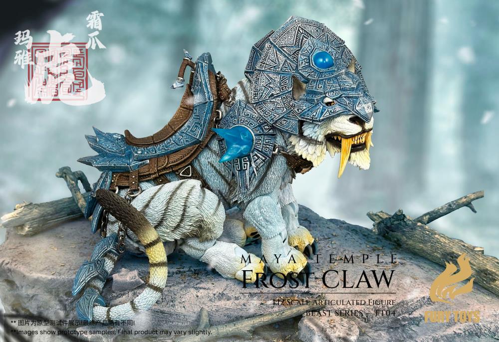 Beast Series Maya Temple Frost Claw White Tiger (Deluxe Ver.) 1/12 Scale Action Figure Gallery Image 6