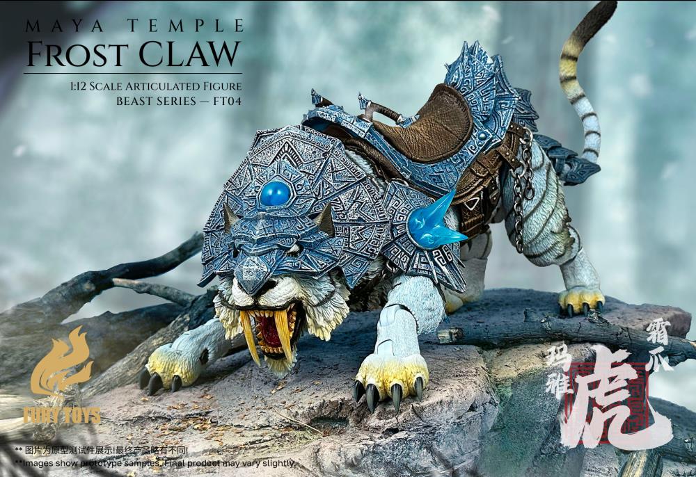 Beast Series Maya Temple Frost Claw White Tiger (Deluxe Ver.) 1/12 Scale Action Figure Gallery Image 10