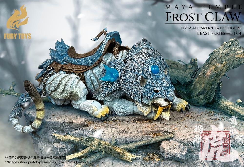 Beast Series Maya Temple Frost Claw White Tiger (Deluxe Ver.) 1/12 Scale Action Figure Gallery Image 7