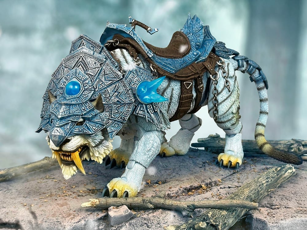 Beast Series Maya Temple Frost Claw White Tiger (Deluxe Ver.) 1/12 Scale Action Figure Gallery Image 1