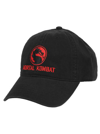 Mortal Kombat Classic Logo Embroidered Dad Hat Gallery Image 2