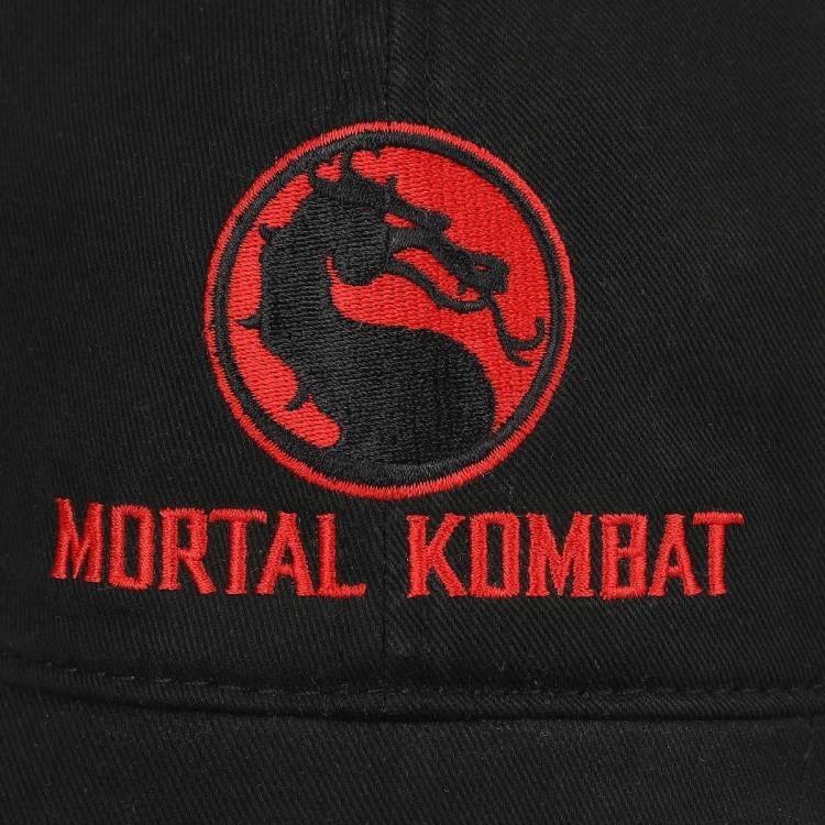 Mortal Kombat Classic Logo Embroidered Dad Hat Gallery Image 6