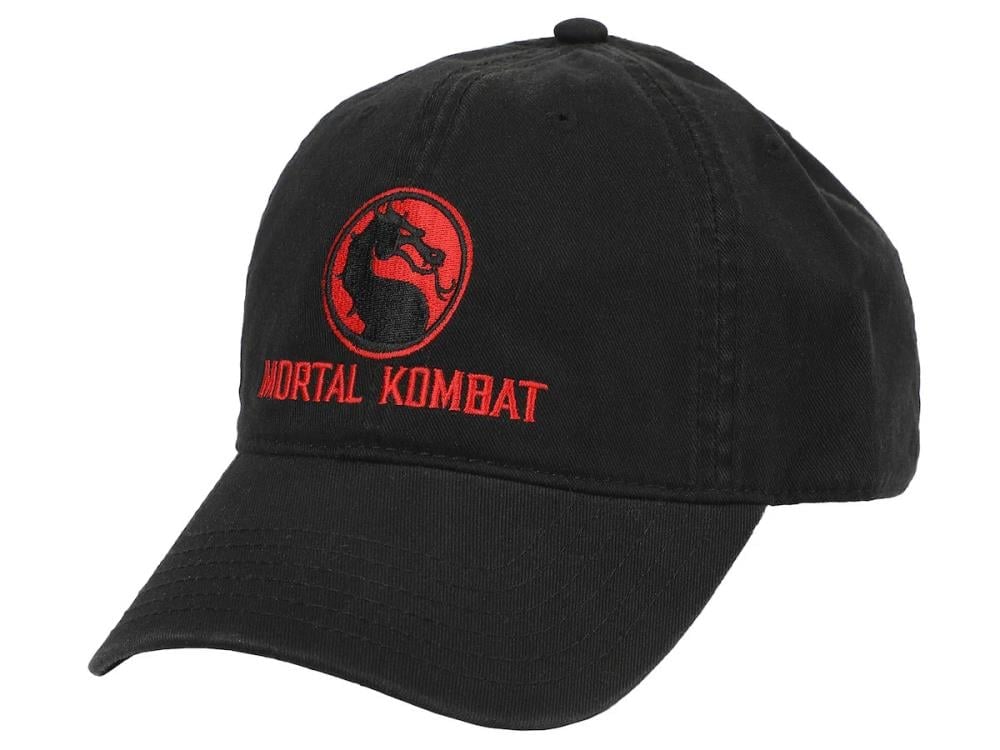 Mortal Kombat Classic Logo Embroidered Dad Hat Gallery Image 3