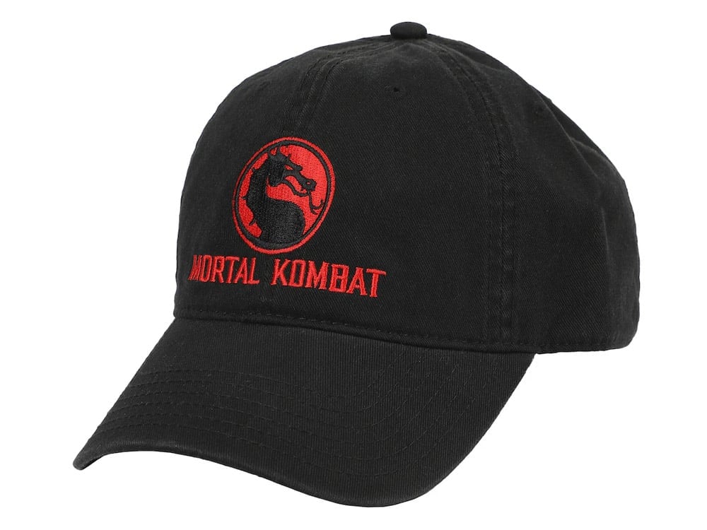 Mortal Kombat Classic Logo Embroidered Dad Hat Gallery Image 1