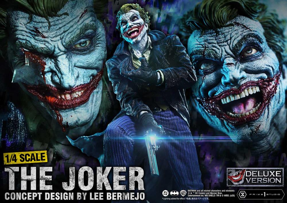 DC Comics Ultimate Premium Masterline The Joker (Concept Design by Lee Bermejo) (Deluxe Ver.) 1/4 Scale Statue Gallery Image 4