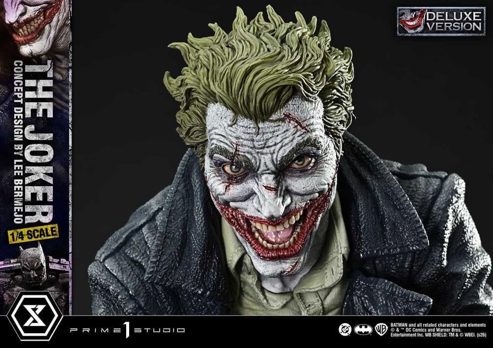 DC Comics Ultimate Premium Masterline The Joker (Concept Design by Lee Bermejo) (Deluxe Ver.) 1/4 Scale Statue Gallery Image 23
