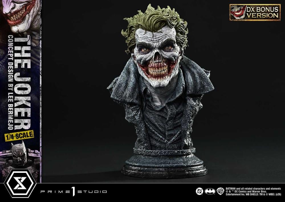 DC Comics Ultimate Premium Masterline The Joker (Concept Design by Lee Bermejo) (Deluxe Bonus Ver.) 1/4 Scale Limited Edition Statue Gallery Image 25
