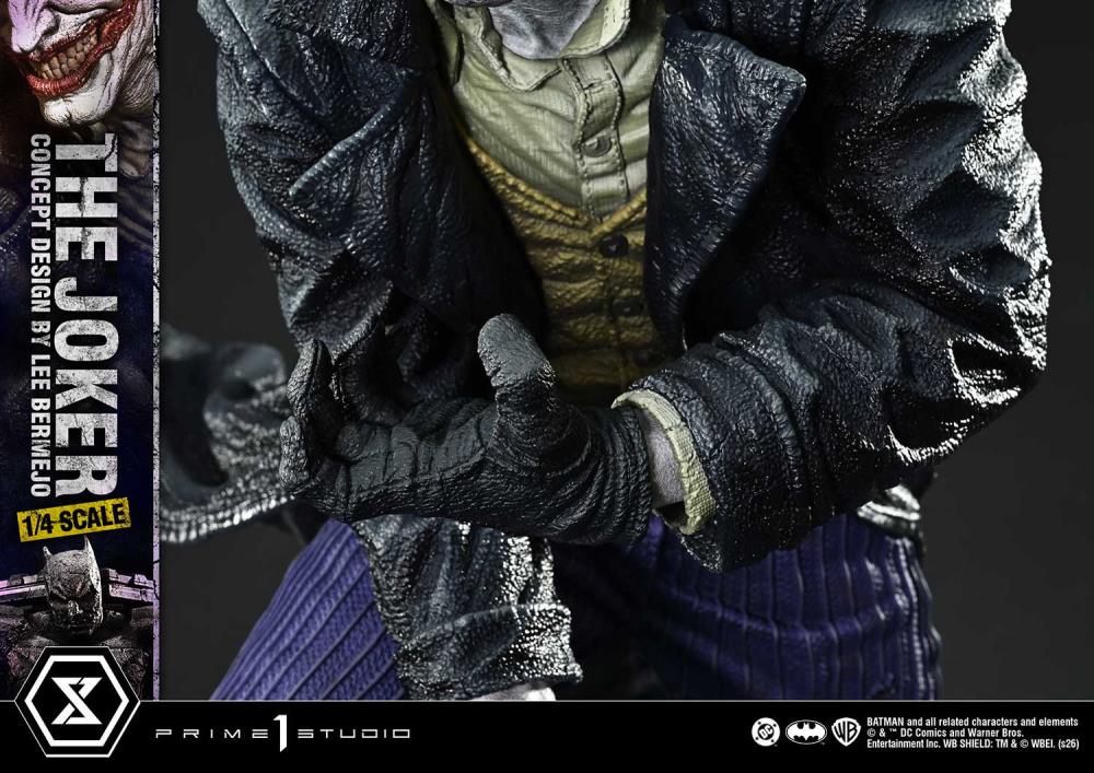DC Comics Ultimate Premium Masterline The Joker (Concept Design by Lee Bermejo) (Deluxe Bonus Ver.) 1/4 Scale Limited Edition Statue Gallery Image 33