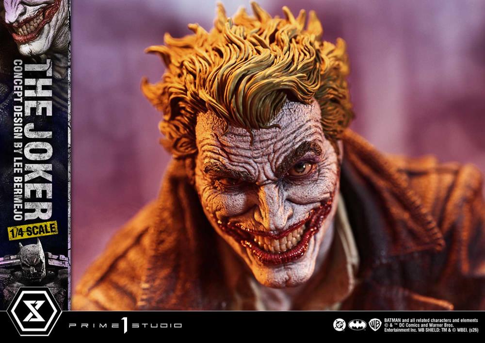 DC Comics Ultimate Premium Masterline The Joker (Concept Design by Lee Bermejo) (Deluxe Bonus Ver.) 1/4 Scale Limited Edition Statue Gallery Image 18