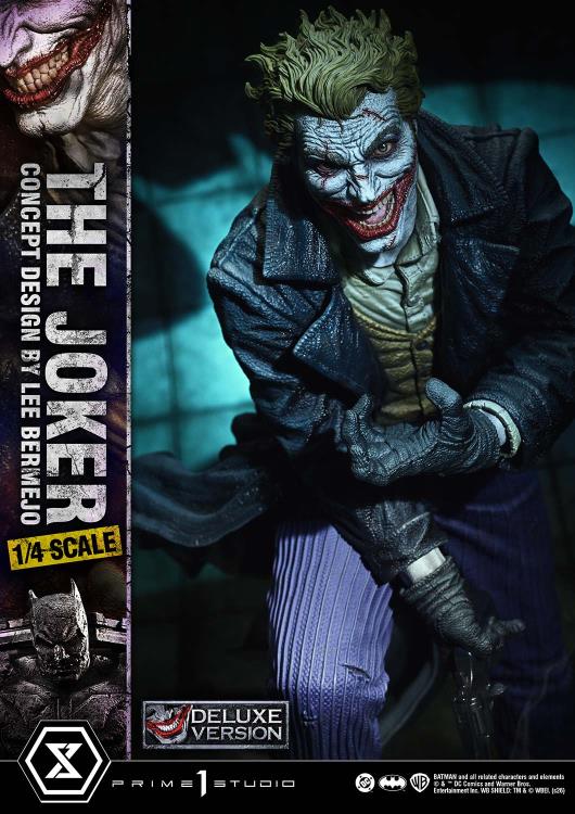 DC Comics Ultimate Premium Masterline The Joker (Concept Design by Lee Bermejo) (Deluxe Bonus Ver.) 1/4 Scale Limited Edition Statue Gallery Image 14