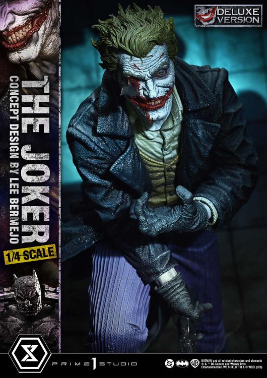 DC Comics Ultimate Premium Masterline The Joker (Concept Design by Lee Bermejo) (Deluxe Bonus Ver.) 1/4 Scale Limited Edition Statue Gallery Image 13