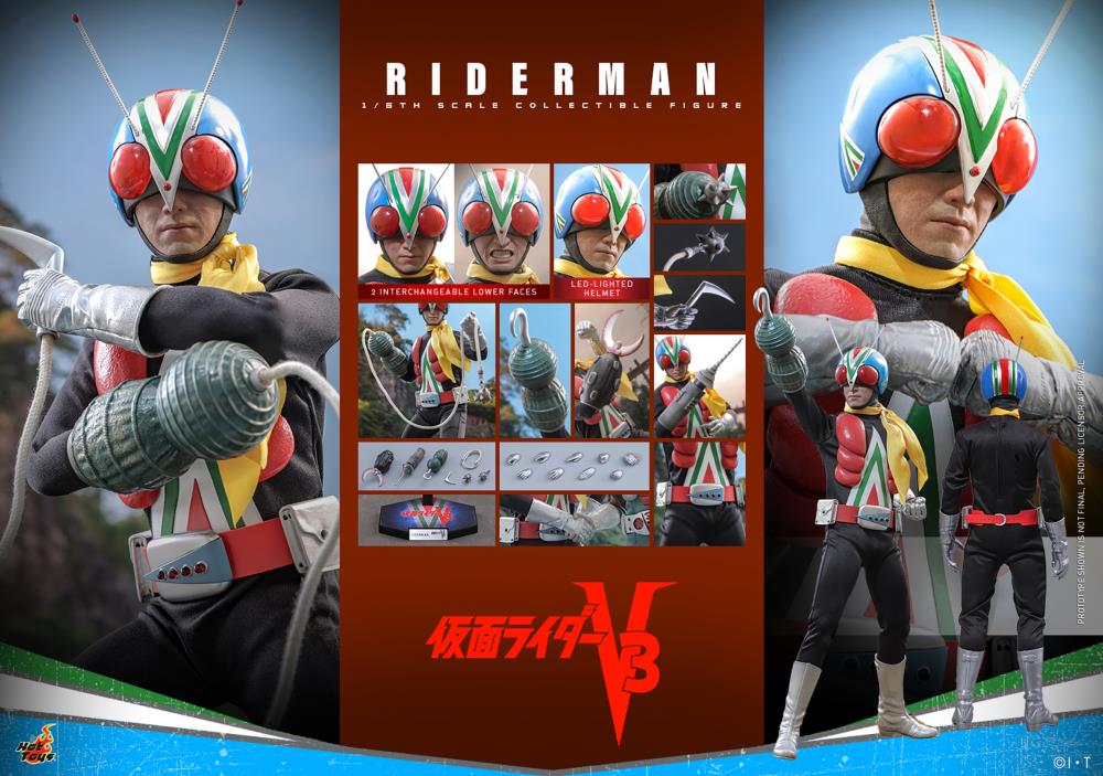 MASKED RIDER V3 & RIDERMAN フィギュアセット Kamen Rider Riderman Masked Rider V3 Action Figure S.H. Figuarts