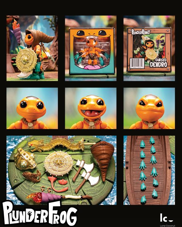 Plunderlings Plunderfrog Cursed Dendro Limited Edition Action Figure Gallery Image 7