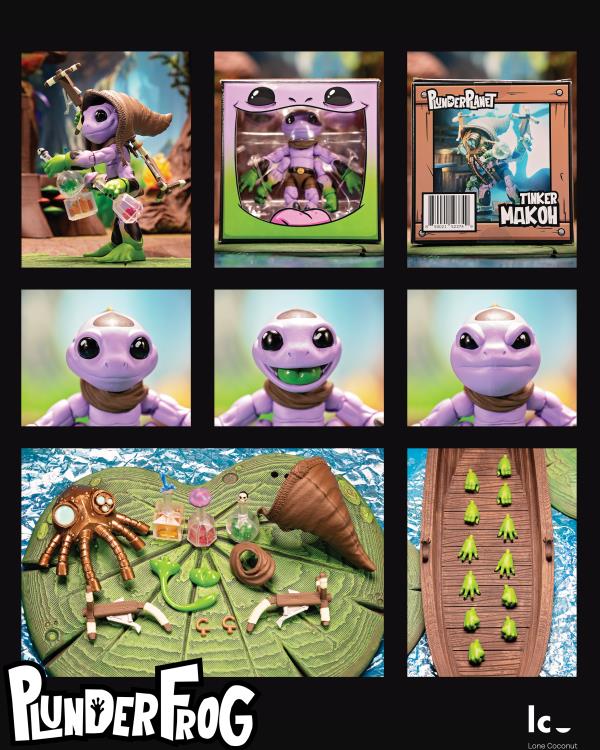 Plunderlings Plunderfrog Tinker Makoh Limited Edition Action Figure Gallery Image 7