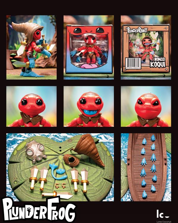 Plunderlings Plunderfrog Nomad Koqui Limited Edition Action Figure Gallery Image 7
