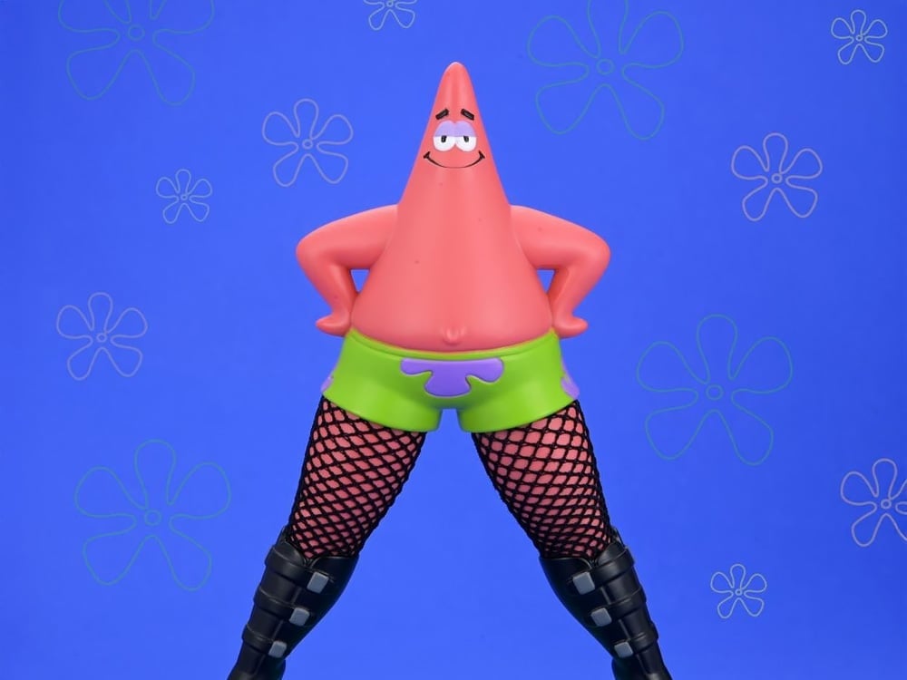 SpongeBob SquarePants Goofy Goober Rock Patrick Star in Fishnets 6" Art Figure Gallery Image 1
