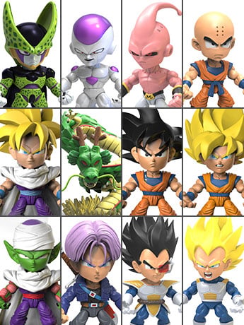 Dragon Ball Z 3" Vinyl Figures Wave 1 Box of 16 Figures Gallery Image 2