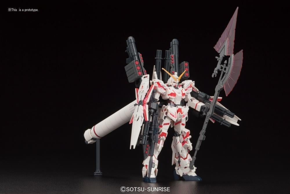 Mobile Suit Gundam Unicorn HGUC 1/144 Full Armor Unicorn Gundam (Destroy Mode) 1/144 Scale Model Kit Gallery Image 7