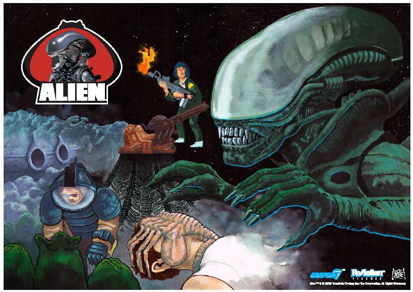 Super 7 Alien ReAction Carry Case With Big Chap Figure Gallery Image 4