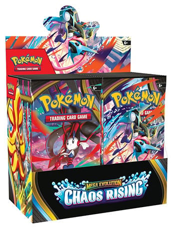 Pokemon Trading Card Game: Mega Evolution Chaos Rising Booster Display
