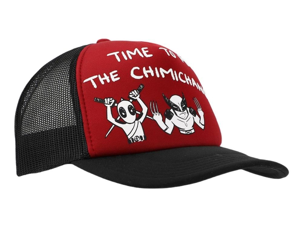 Deadpool & Wolverine Time to Make the Chimichangas! Trucker Hat Gallery Image 4