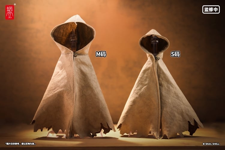 Distressed Hooded Cape (Medium Desert Color Ver.) 1/10 Scale Accessory Gallery Image 3