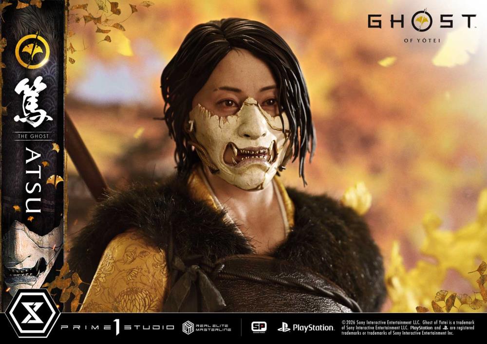 Ghost of Yotei Real Elite Masterline Atsu 1/4 Scale Statue Gallery Image 12