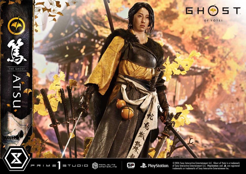 Ghost of Yotei Real Elite Masterline Atsu 1/4 Scale Statue Gallery Image 13