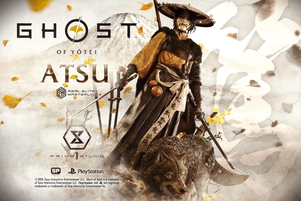 Ghost of Yotei Real Elite Masterline Atsu 1/4 Scale Statue Gallery Image 4