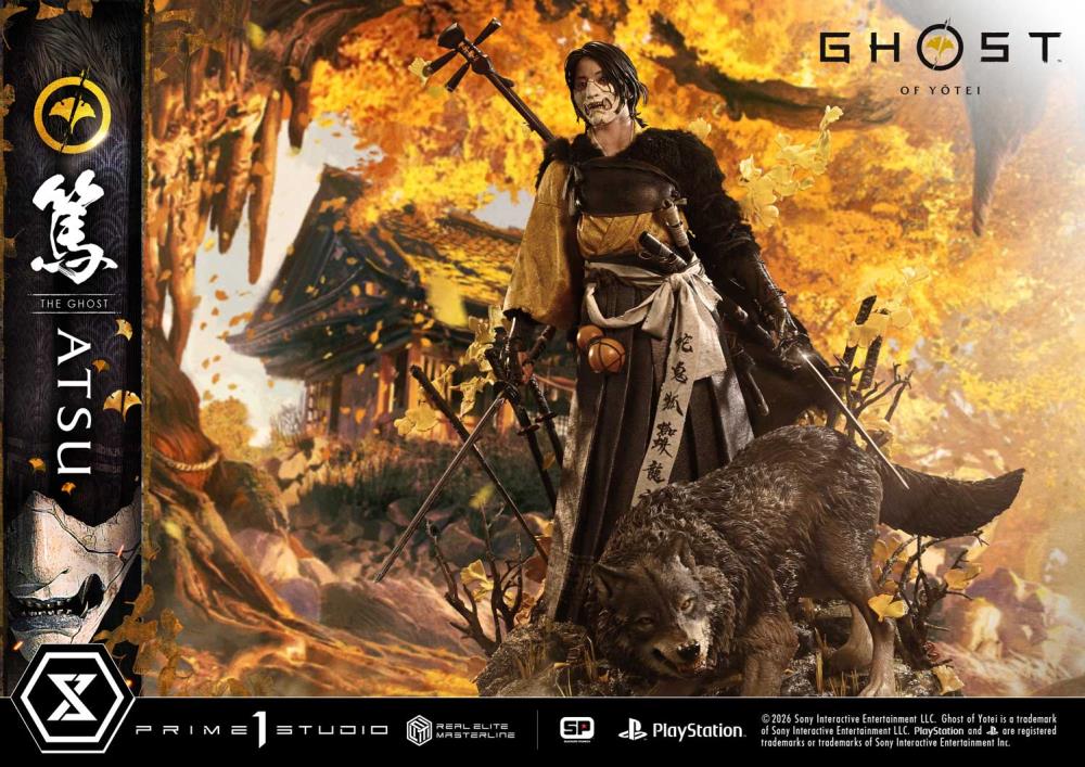 Ghost of Yotei Real Elite Masterline Atsu 1/4 Scale Statue Gallery Image 11