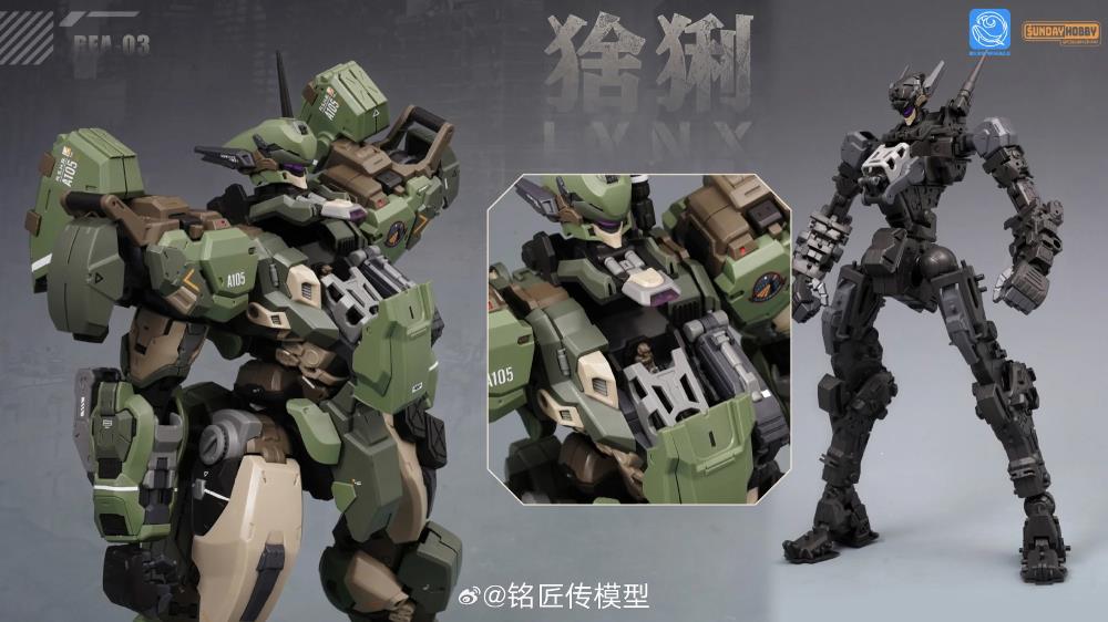 Blue Whale REA-03 Lynx Mecha 1/100 Scale Model Kit Gallery Image 11
